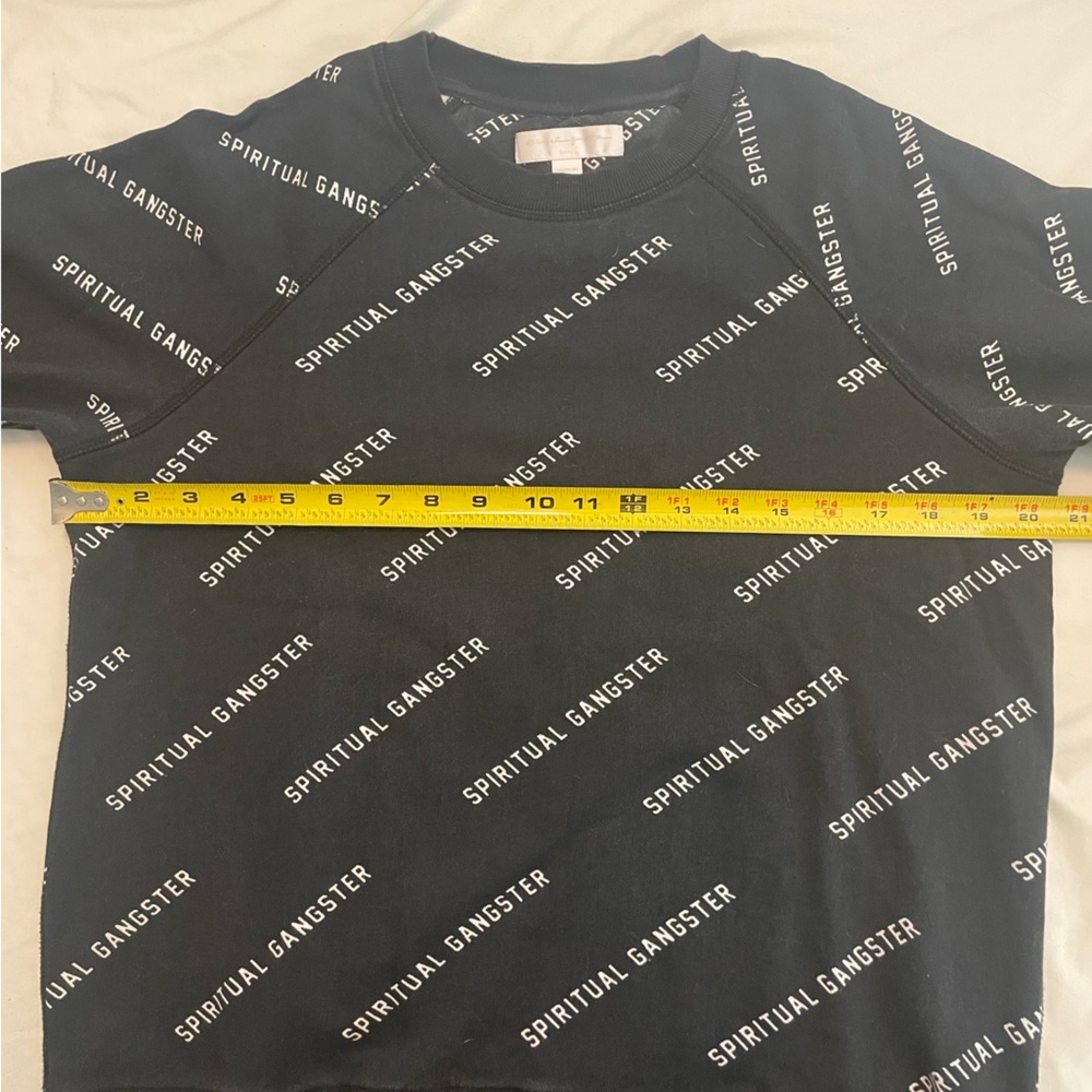 Spiritual Gangster Black and White Logo Crew Neck Sweatshirt Sz S - Picture 6 of 6
